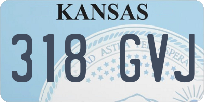 KS license plate 318GVJ