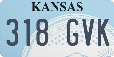 KS license plate 318GVK