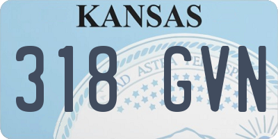 KS license plate 318GVN