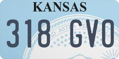 KS license plate 318GVO
