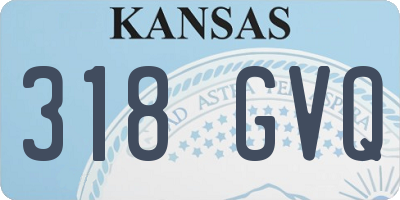 KS license plate 318GVQ
