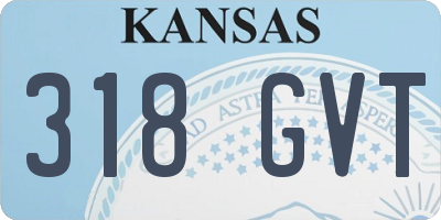KS license plate 318GVT