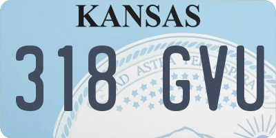 KS license plate 318GVU