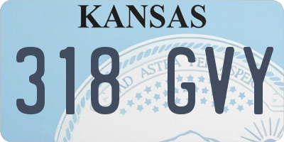 KS license plate 318GVY