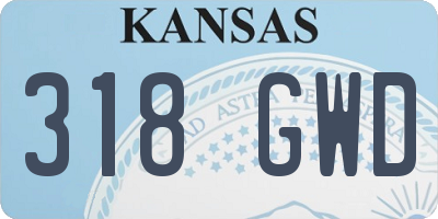 KS license plate 318GWD