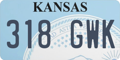 KS license plate 318GWK