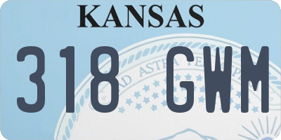 KS license plate 318GWM