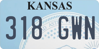 KS license plate 318GWN