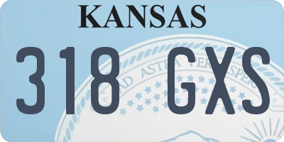 KS license plate 318GXS