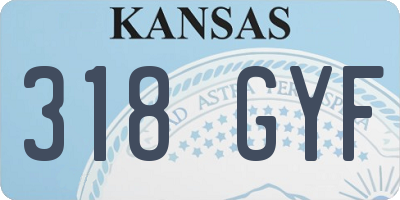 KS license plate 318GYF