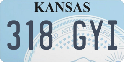 KS license plate 318GYI