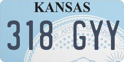 KS license plate 318GYY