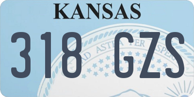KS license plate 318GZS