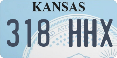 KS license plate 318HHX