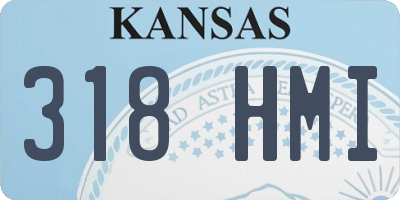 KS license plate 318HMI