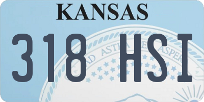 KS license plate 318HSI