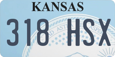 KS license plate 318HSX