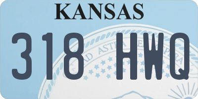 KS license plate 318HWQ