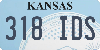 KS license plate 318IDS