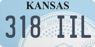 KS license plate 318IIL
