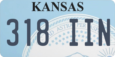 KS license plate 318IIN