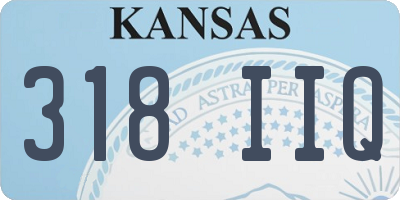 KS license plate 318IIQ