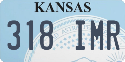 KS license plate 318IMR
