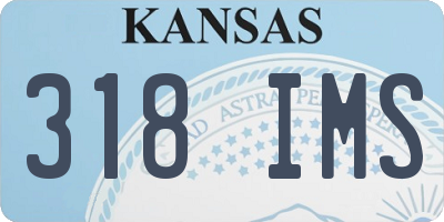 KS license plate 318IMS