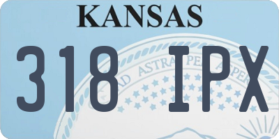 KS license plate 318IPX