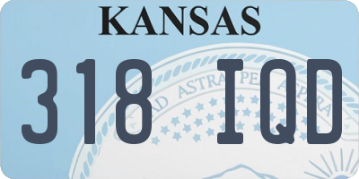 KS license plate 318IQD