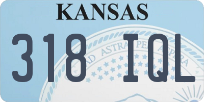 KS license plate 318IQL