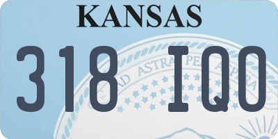 KS license plate 318IQO