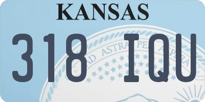 KS license plate 318IQU