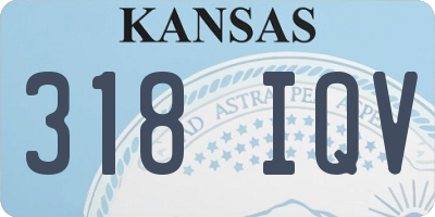 KS license plate 318IQV