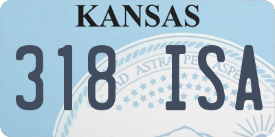 KS license plate 318ISA