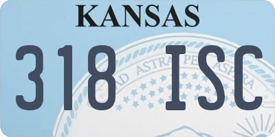 KS license plate 318ISC