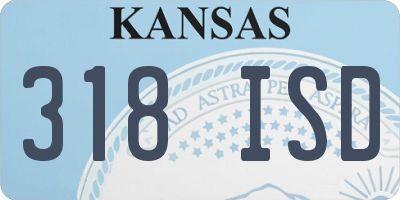 KS license plate 318ISD