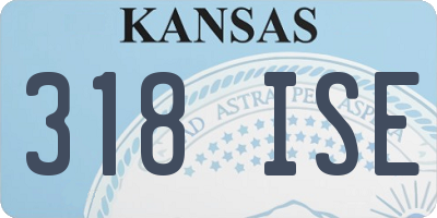 KS license plate 318ISE