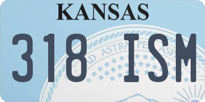 KS license plate 318ISM
