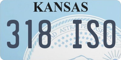 KS license plate 318ISO
