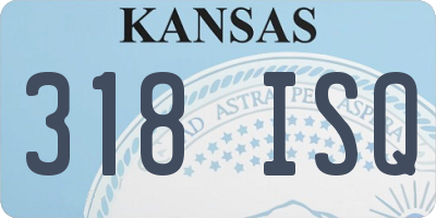 KS license plate 318ISQ