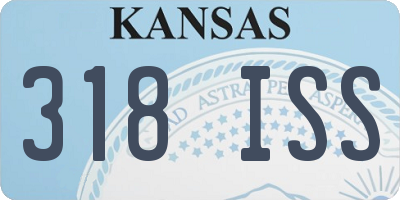 KS license plate 318ISS