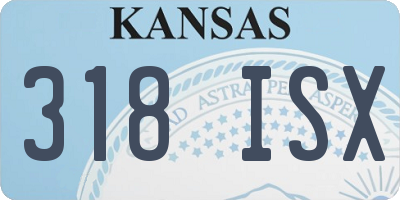 KS license plate 318ISX