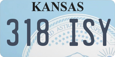 KS license plate 318ISY