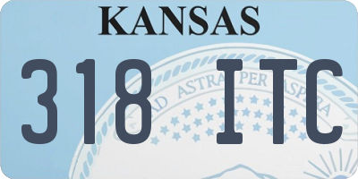 KS license plate 318ITC