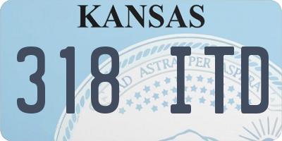 KS license plate 318ITD