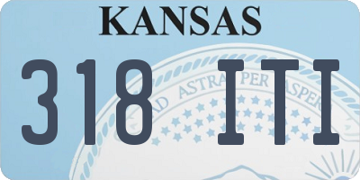 KS license plate 318ITI