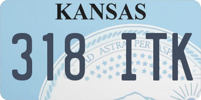 KS license plate 318ITK