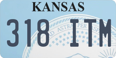 KS license plate 318ITM