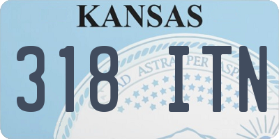 KS license plate 318ITN